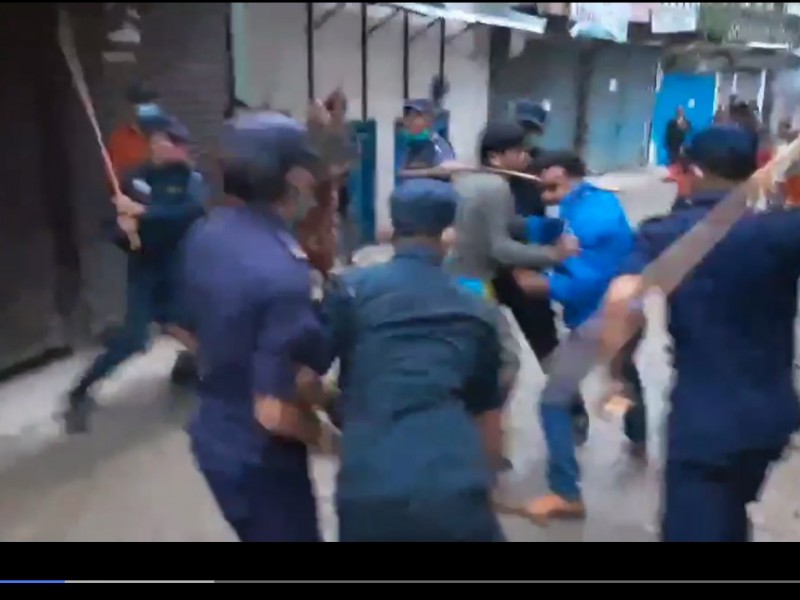 प्रहरीले मापसे गरेर कुटपीट गर्योः संयुक्त विद्यार्थी संगठन (विज्ञप्ती सहित)